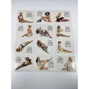 1953 Esquire Magazine Desktop Pinup‎ Calendar Holder ~ 12 Months